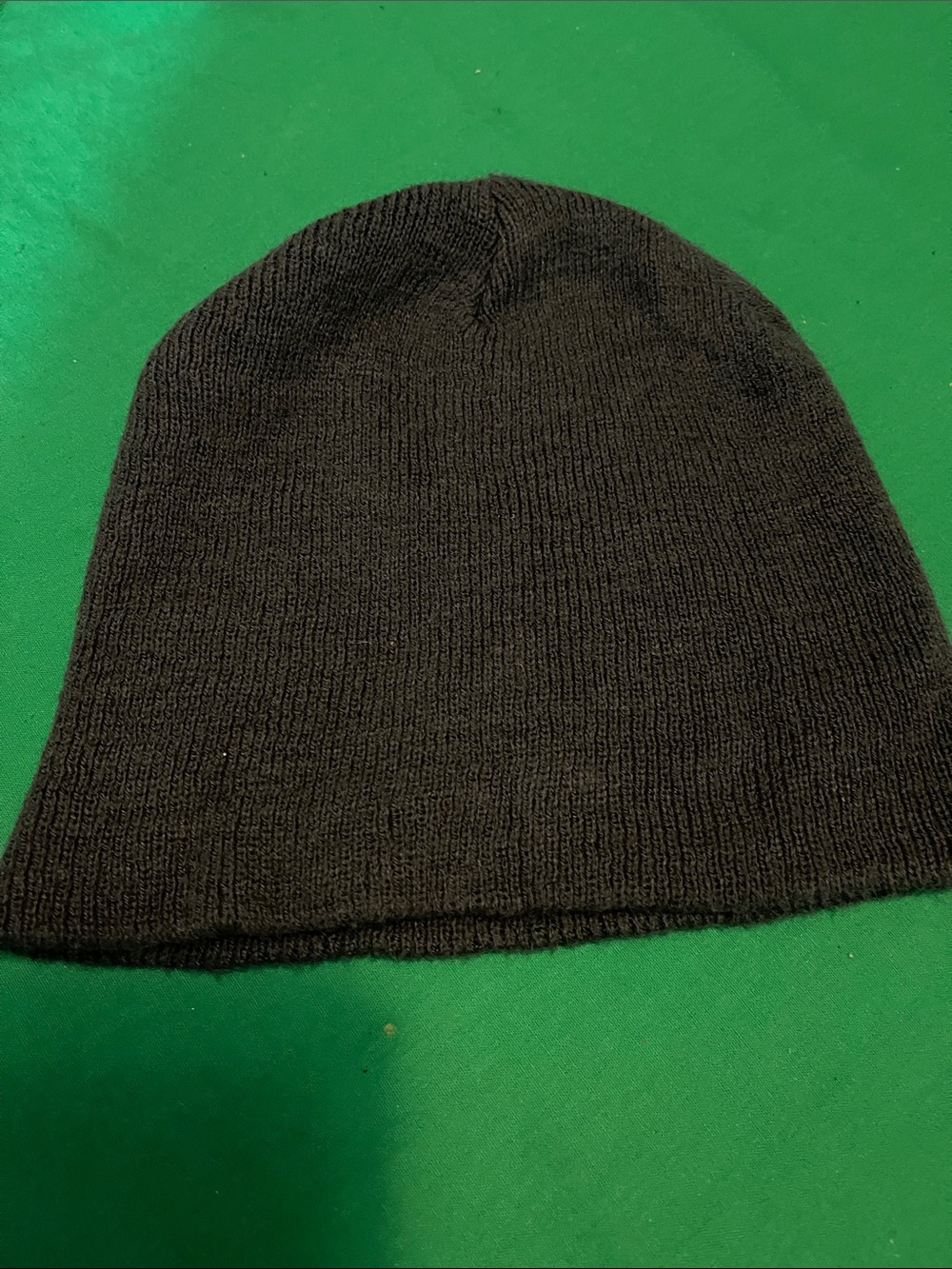 Men's Black Knit Beanie - Classic Warm Winter Hat